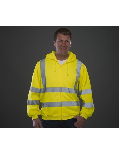 YOK-HVK07-Hi-Vis Zip Hoodie